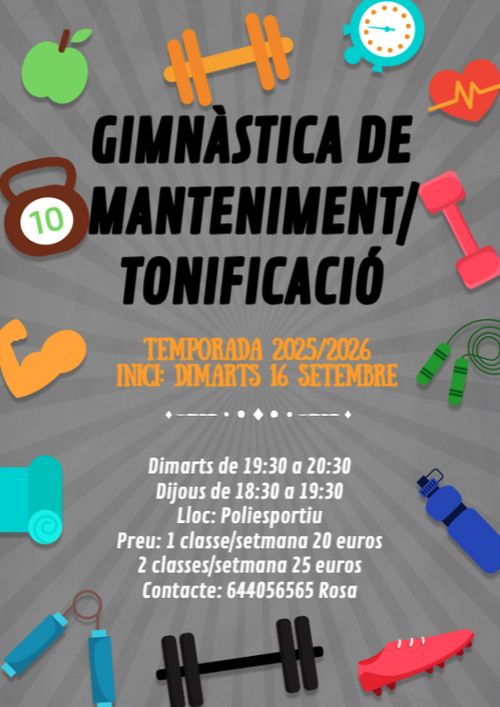 Gimnàstica de manteniment/ tonificació